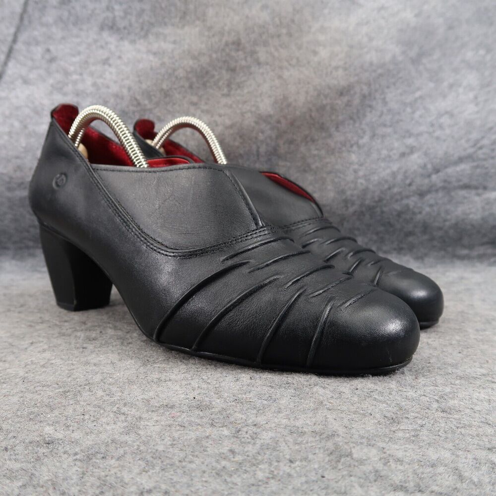 Josef Seibel Shoes Womens 41 Bootie Slip On Fashion Leather Block Heel Comfort